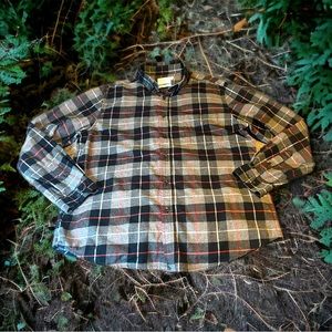 Goodfellows Black And Red Flannel Plaid Button Down Size XL Standard Warm Cozy